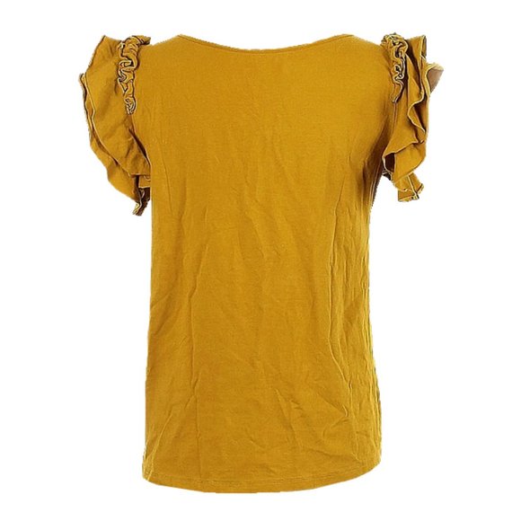 Elegantees Hydrangea Top in Golden Fern - Picture 3 of 11